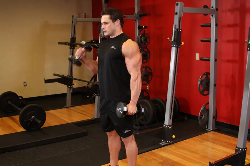 Alternate Hammer Curl — posisi awal