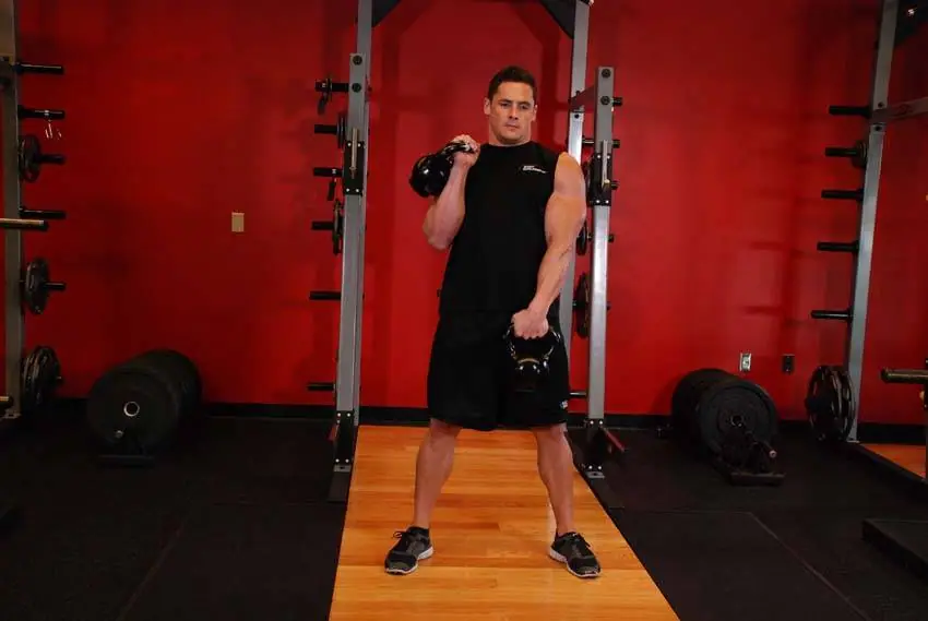 Alternating Hang Clean — posisi akhir