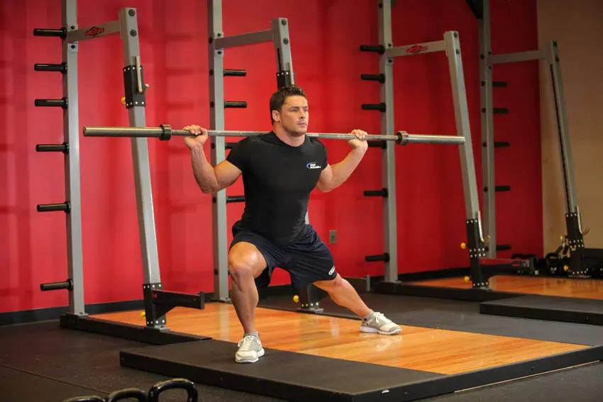 Barbell Side Split Squat — posisi akhir