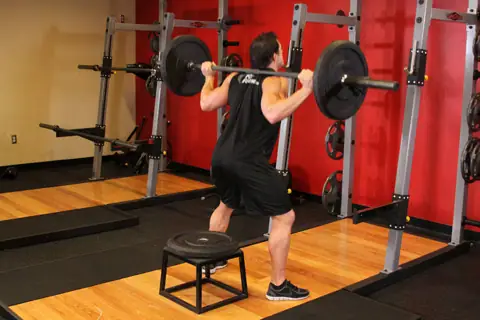Barbell Squat To A Bench