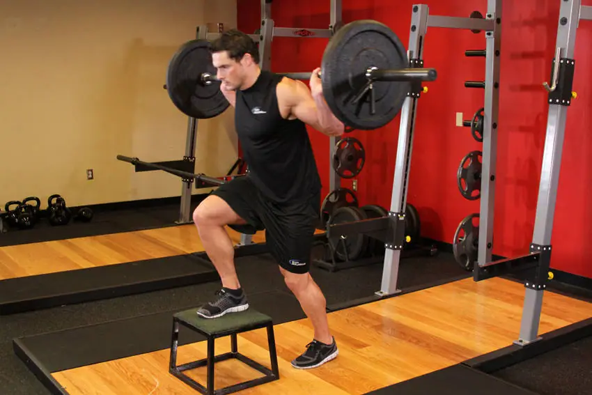 Barbell Step Ups — posisi awal