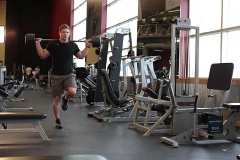 Barbell Walking Lunge