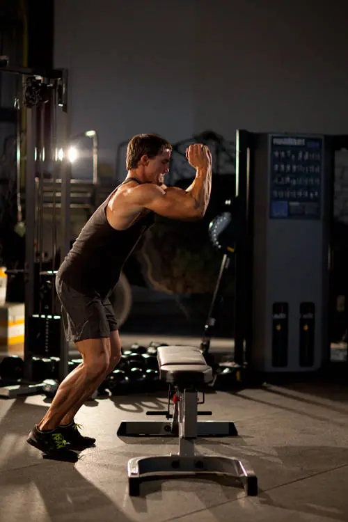 Bench Jump — posisi awal