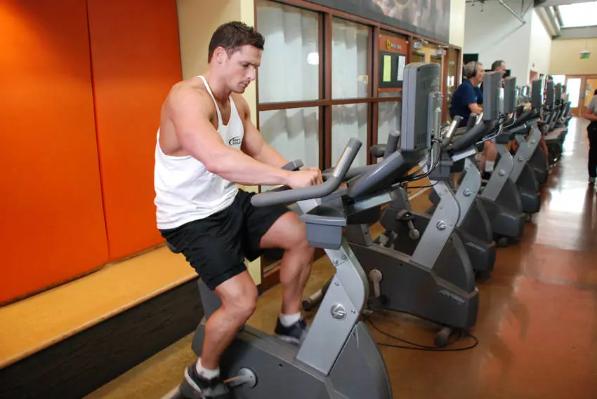 Bicycling, Stationary — posisi awal