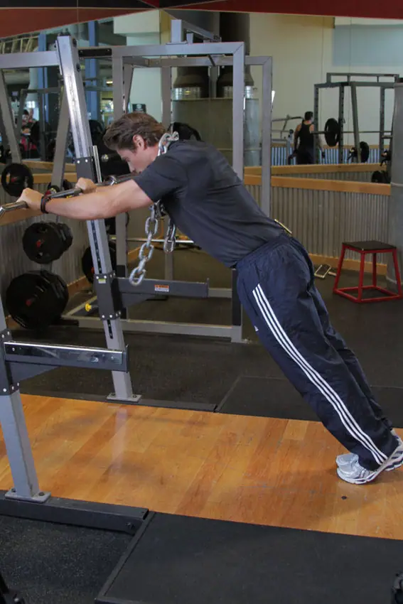 Body Tricep Press — posisi awal