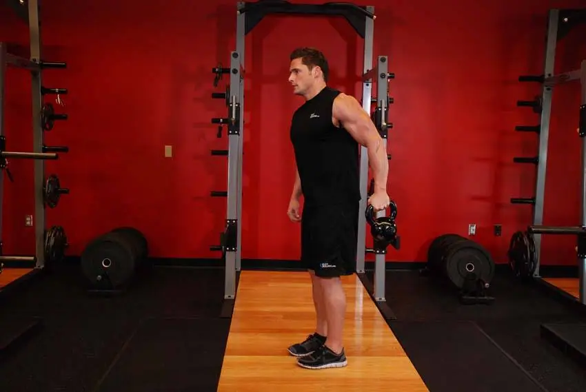 Bottoms-Up Clean From The Hang Position — posisi akhir