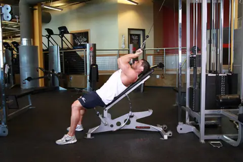 Cable Incline Triceps Extension