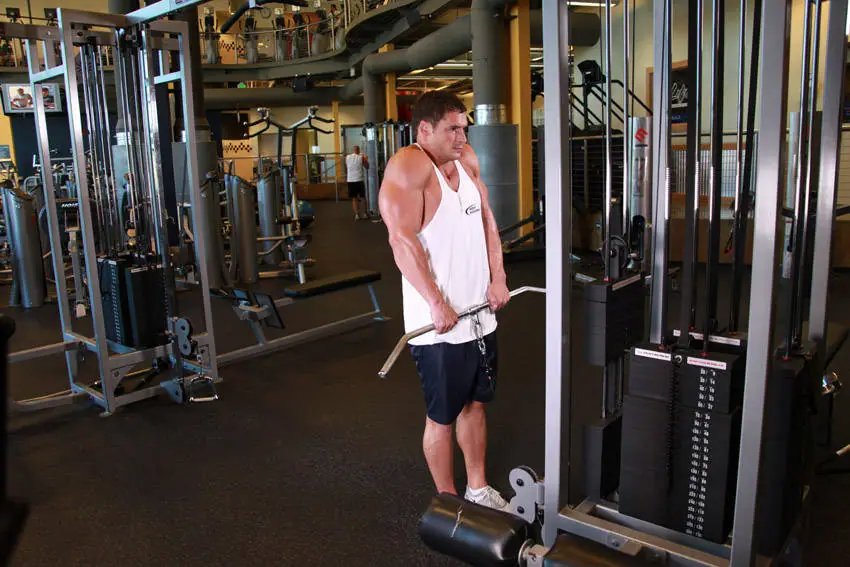 Cable Shrugs — posisi akhir