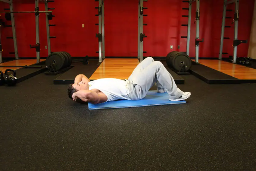 Crunches — posisi awal