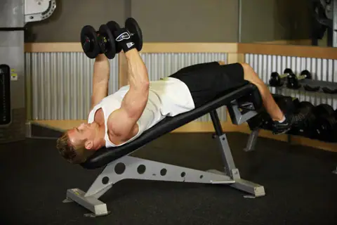 Decline Dumbbell Flyes
