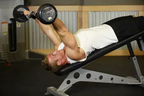 Decline EZ Bar Triceps Extension