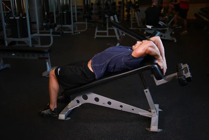 Decline Reverse Crunch — posisi awal