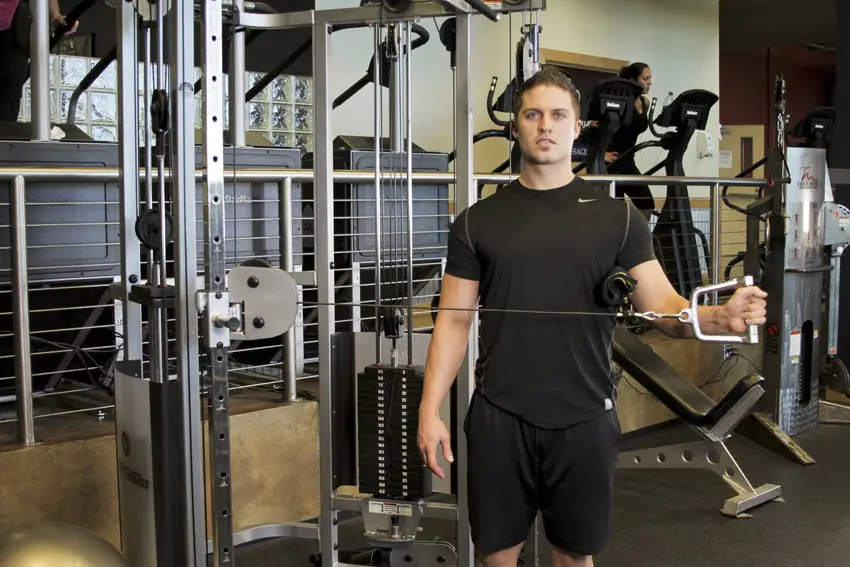 External Rotation with Cable — posisi akhir