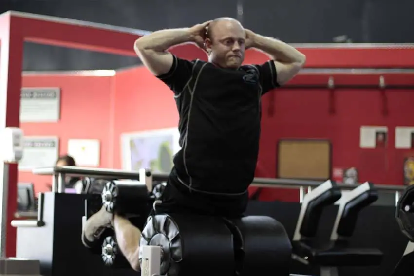 Glute Ham Raise — posisi akhir