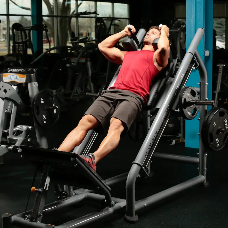 Hack Squat — posisi awal