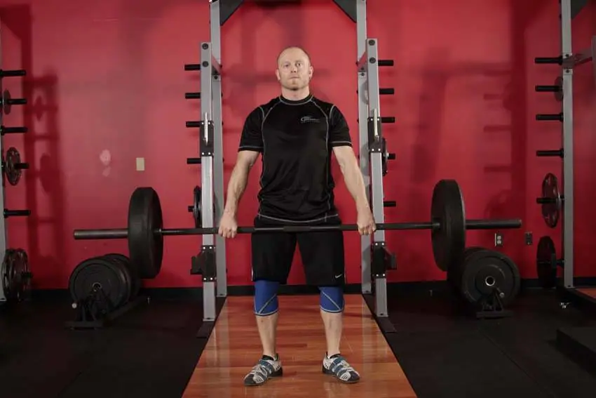Hang Clean - Below the Knees — posisi awal