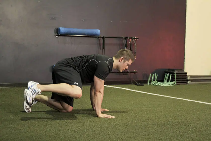Hip Circles (prone) — posisi akhir