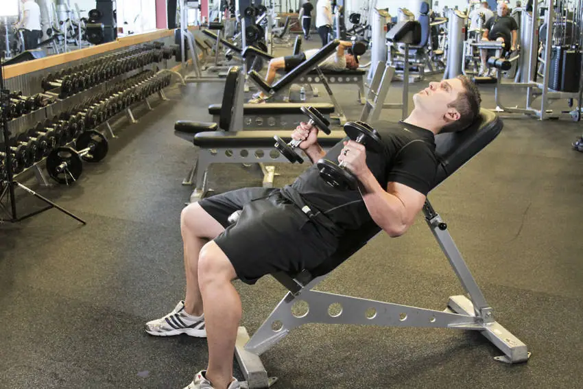 Incline Hammer Curls — posisi akhir