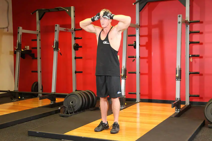 Isometric Neck Exercise - Front And Back — posisi awal