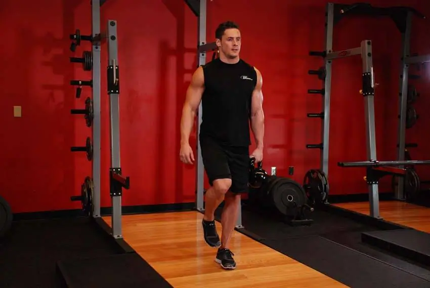 Kettlebell One-Legged Deadlift — posisi awal