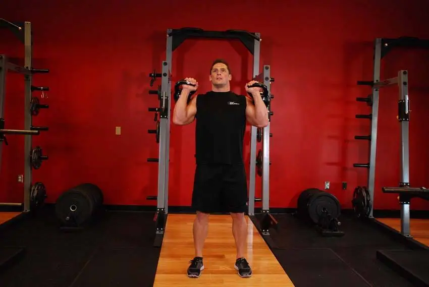 Kettlebell Seesaw Press — posisi awal