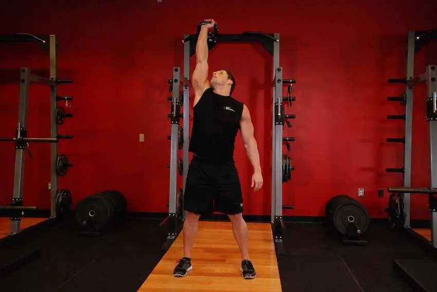 Kettlebell Windmill — posisi awal