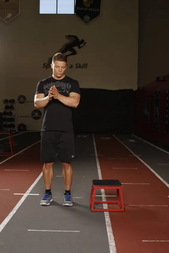 Lateral Box Jump — posisi awal
