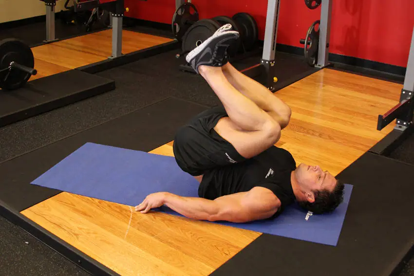 Leg Pull-In — posisi akhir