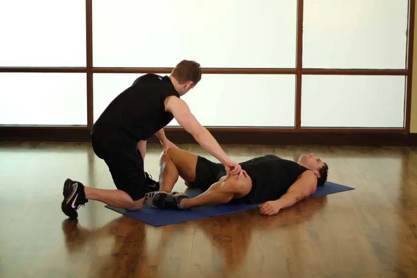Lying Bent Leg Groin — posisi akhir