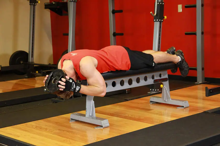 Lying Face Down Plate Neck Resistance — posisi awal