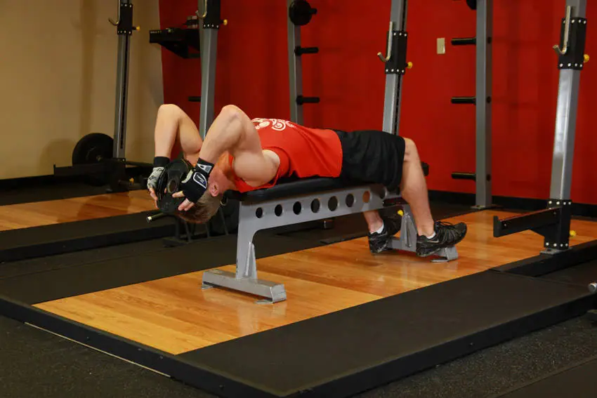 Lying Face Up Plate Neck Resistance — posisi awal