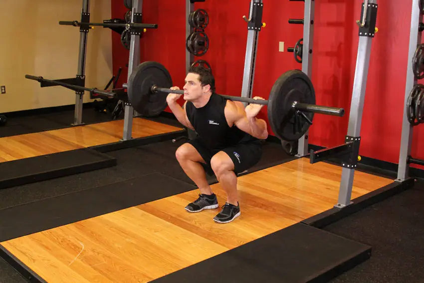 Narrow Stance Squats — posisi akhir