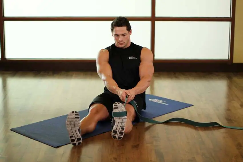 Posterior Tibialis Stretch — posisi akhir