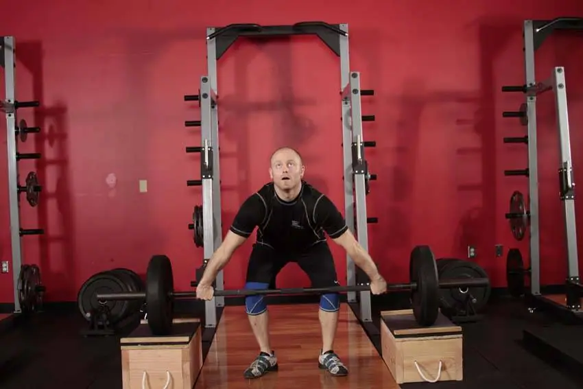 Power Snatch from Blocks — posisi awal