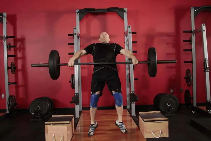 Power Snatch from Blocks — posisi akhir