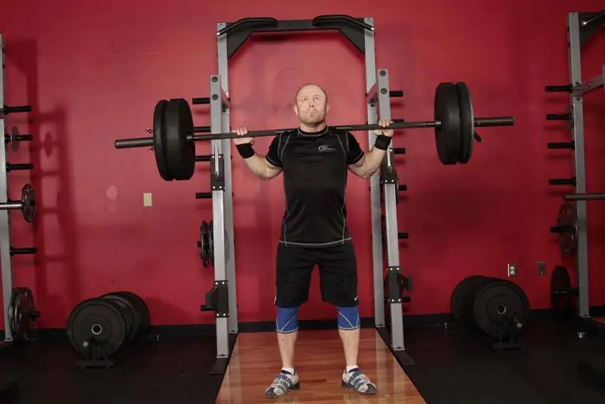 Push Press - Behind the Neck — posisi awal