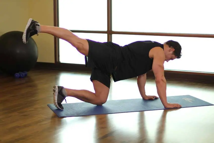 Rear Leg Raises — posisi akhir