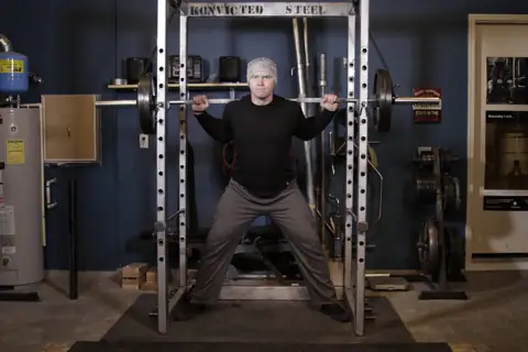 Reverse Band Power Squat
