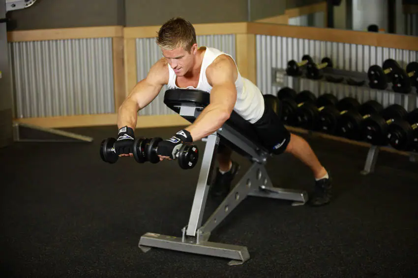 Reverse Flyes With External Rotation — posisi awal