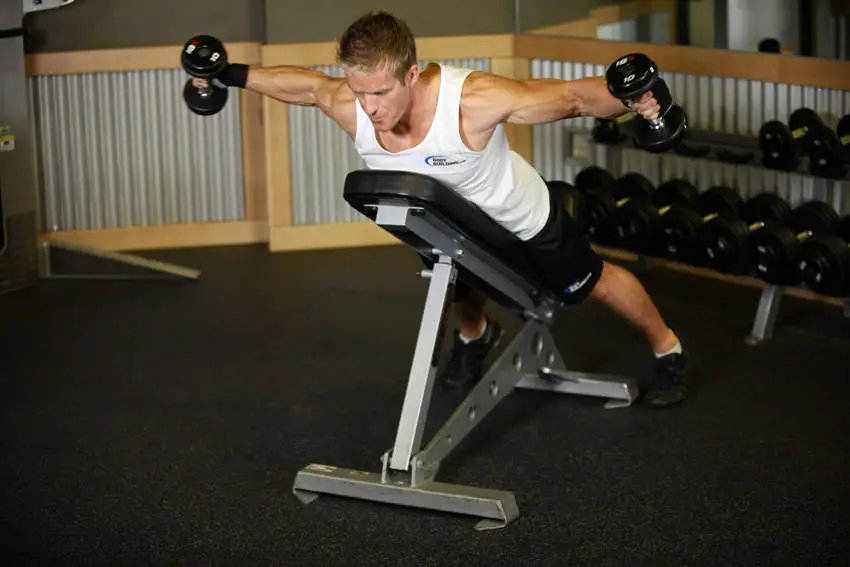 Reverse Flyes With External Rotation — posisi akhir
