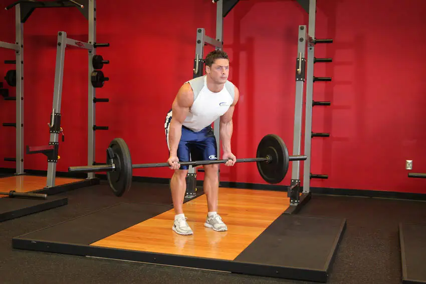 Reverse Grip Bent-Over Rows — posisi awal