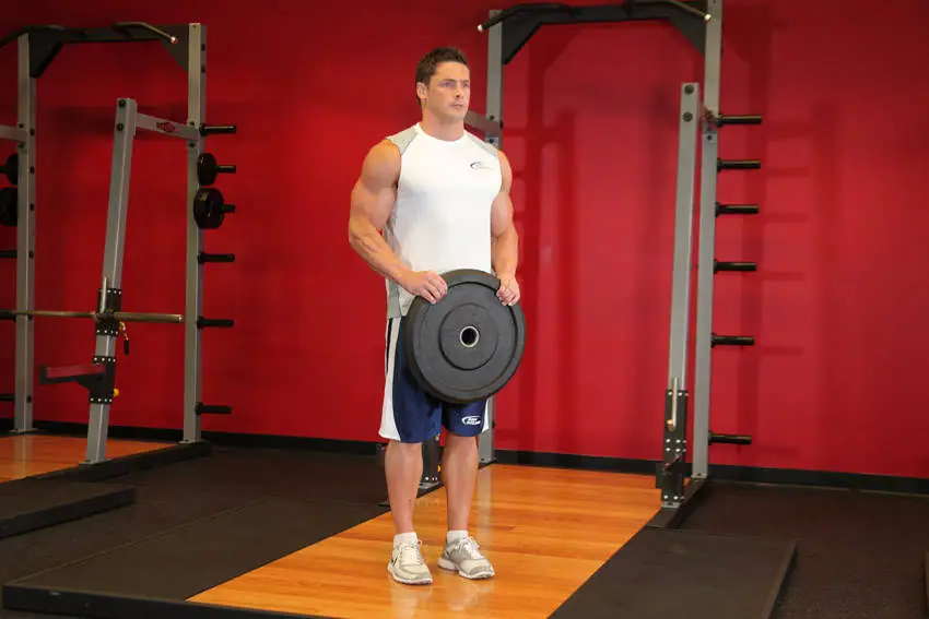 Reverse Plate Curls — posisi awal
