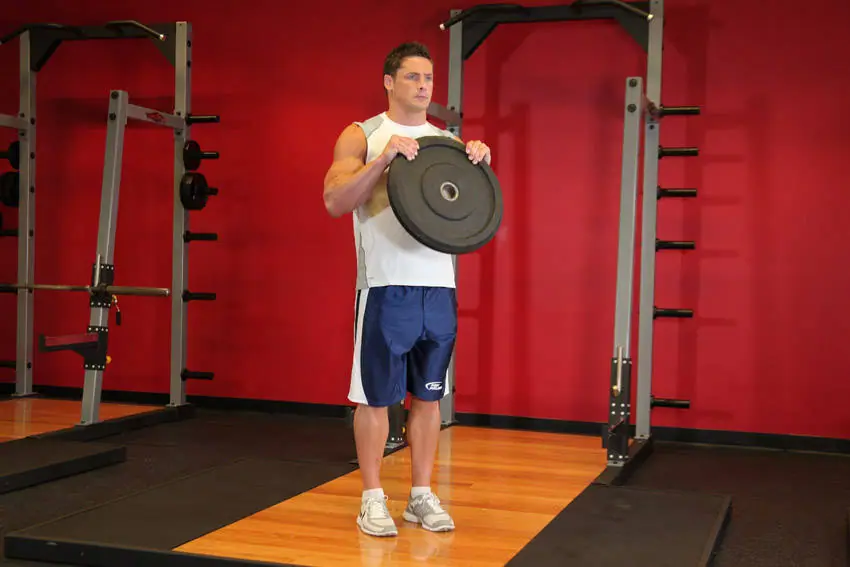 Reverse Plate Curls — posisi akhir