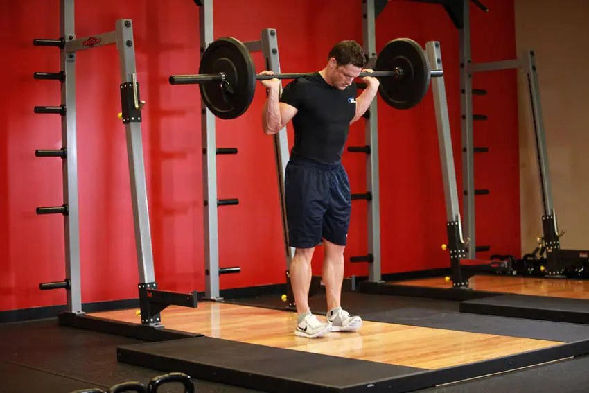 Rocking Standing Calf Raise — posisi awal