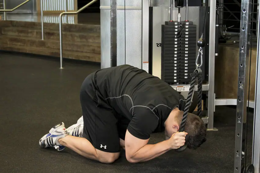 Rope Crunch — posisi akhir
