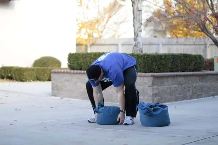 Sandbag Load — posisi awal