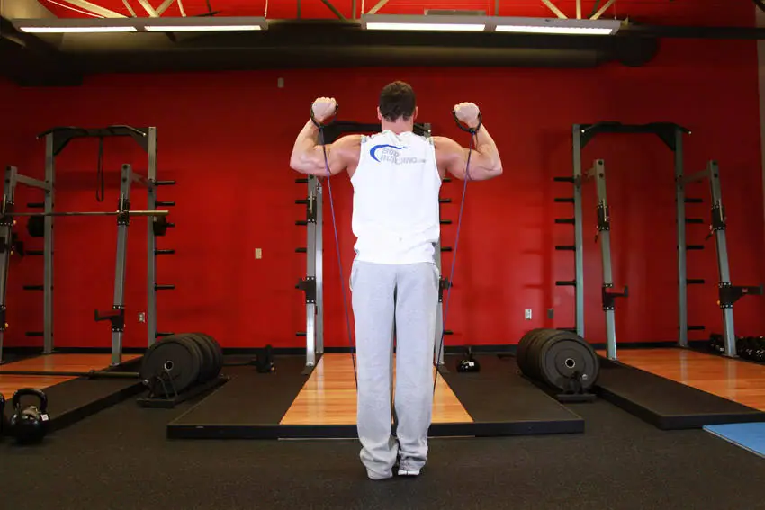 Shoulder Press - With Bands — posisi awal