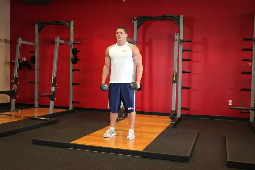 Side Lateral Raise — posisi awal