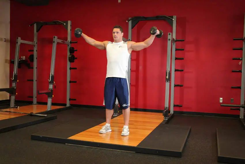 Side Lateral Raise — posisi akhir