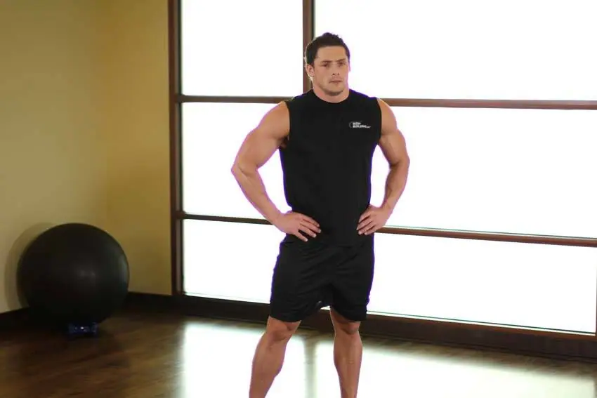 Side Neck Stretch — posisi awal